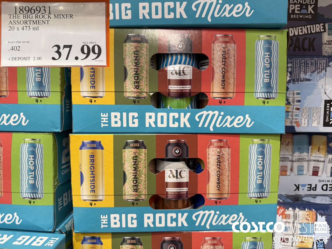 1896931 THE BIG ROCK MIXER ASSORTMENT 20 X 473ML $37.99