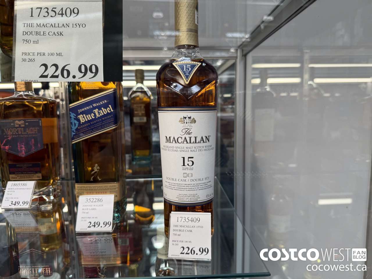 1735409 THE MACALLAN 15YO DOUBLE CASK 750ML $229.99