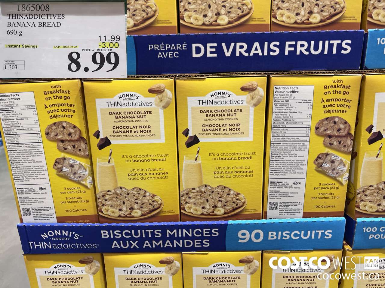 1865008 THINADDICTIVES BANANA BREAD 690G ($3.00 INSTANT SAVINGS EXPIRES ON 2025-05-25) $8.99