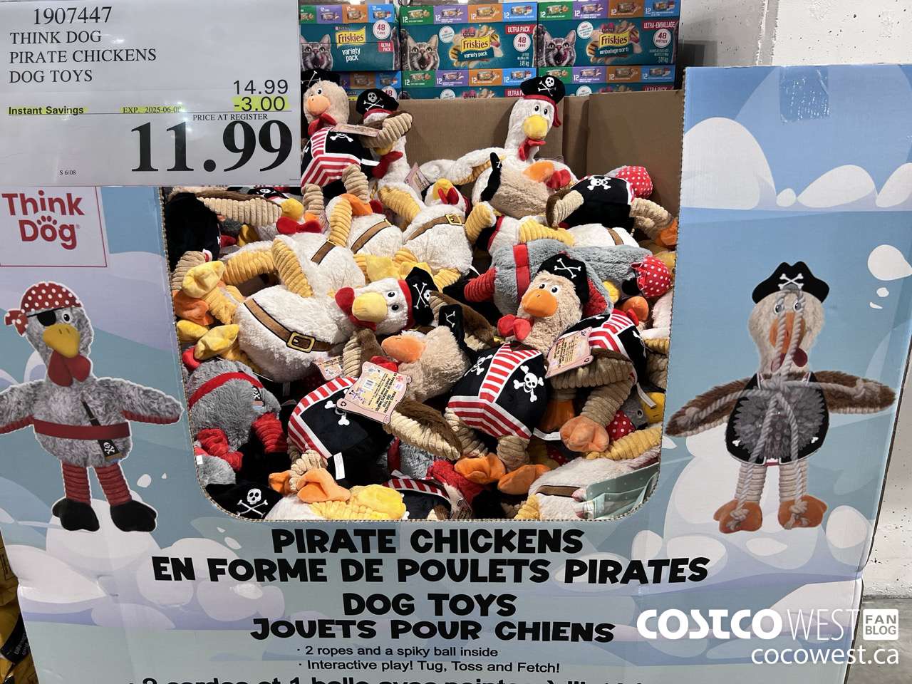 1907447 THINK DOG PIRATE CHICKENS DOG TOYS ($3.00 INSTANT SAVINGS EXPIRES ON 2025-06-08) $11.99