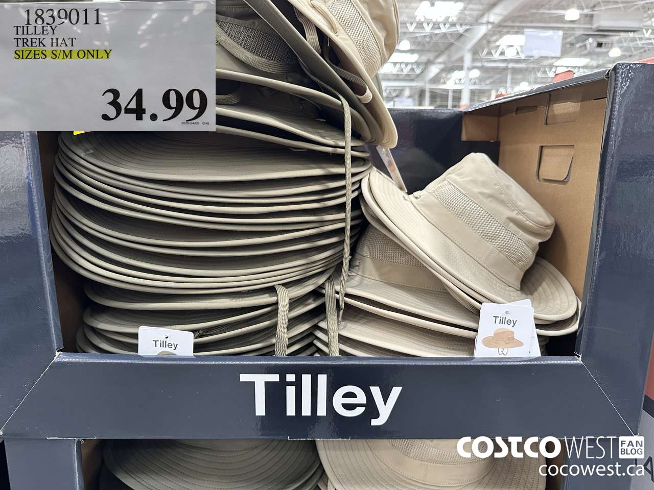 1839011 TILLEY TREK HAT SIZES S/M ONLY $34.99