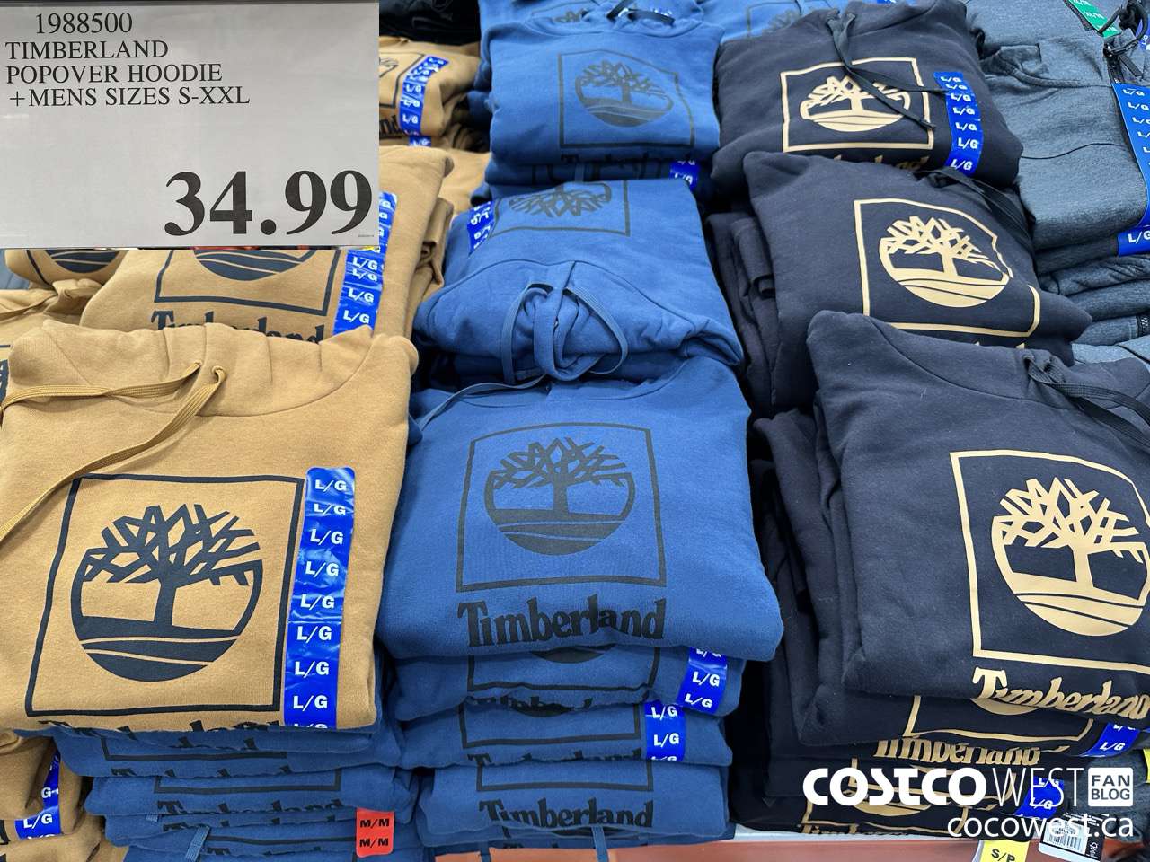 1988500 TIMBERLAND POPOVER HOODIE MENS SIZES S-XXL $34.99