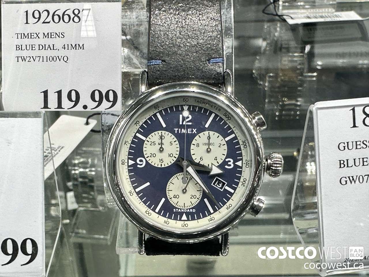 1926687 TIMEX MENS BLUE DIAL, 41MM TW2V71100VQ $119.99