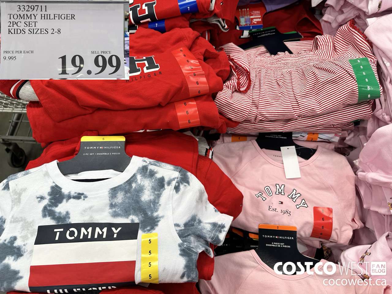 3329711 TOMMY HILFIGER 2PC SET KIDS SIZES 2-8 $19.99