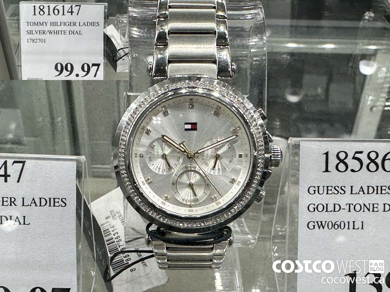 1816147 TOMMY HILFIGER LADIES SILVER/WHITE DIAL 1782701 $99.97