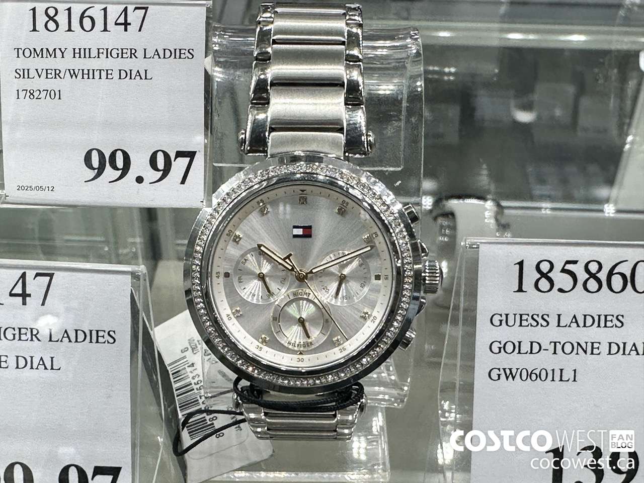 1816147 TOMMY HILFIGER LADIES SILVER/WHITE DIAL 1782701 $99.97