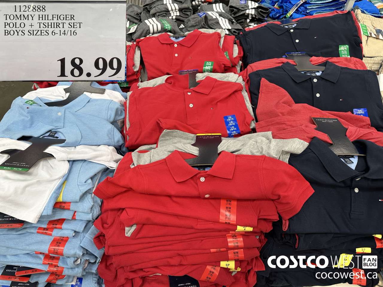 1128888 TOMMY HILFIGER POLO + T-SHIRT SET BOYS SIZES 6-14/16 $18.99