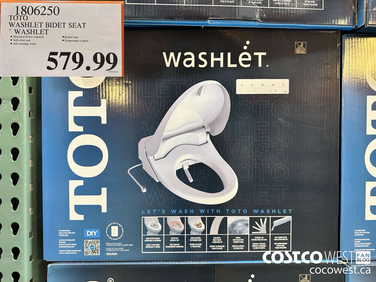 1806250 TOTO WASHLET BIDET SEAT WASHLET $579.99