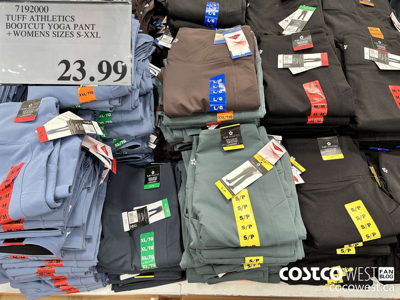 7192000 TUFF ATHLETICS BOOTCUT YOGA PANT LADIES SIZES S-XXL $23.99