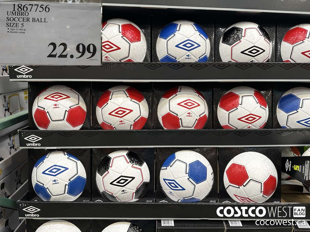 1867756 UMBRO SOCCER BALL SIZE 5 $22.99