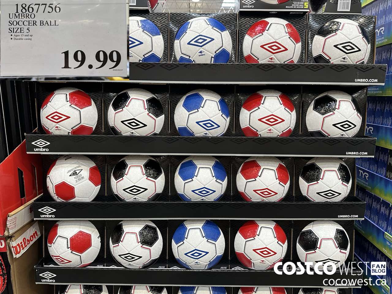 1867756 UMBRO SOCCER BALL SIZE 5 $19.99