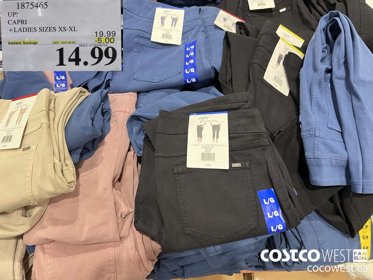 1875465 UP! CAPRI LADIES SIZES XS-XL ($5.00 INSTANT SAVINGS EXPIRES ON 2025-06-08) $14.99