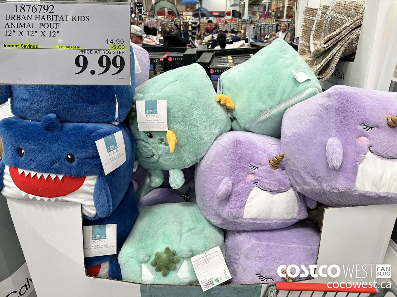 1876792 URBAN HABITAT KIDS ANIMAL POUF 12