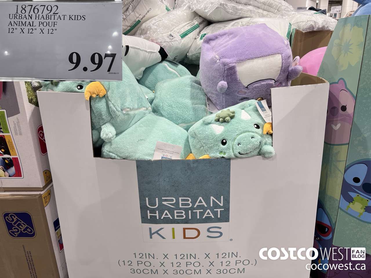 1876792 URBAN HABITAT KIDS ANIMAL POUF 12