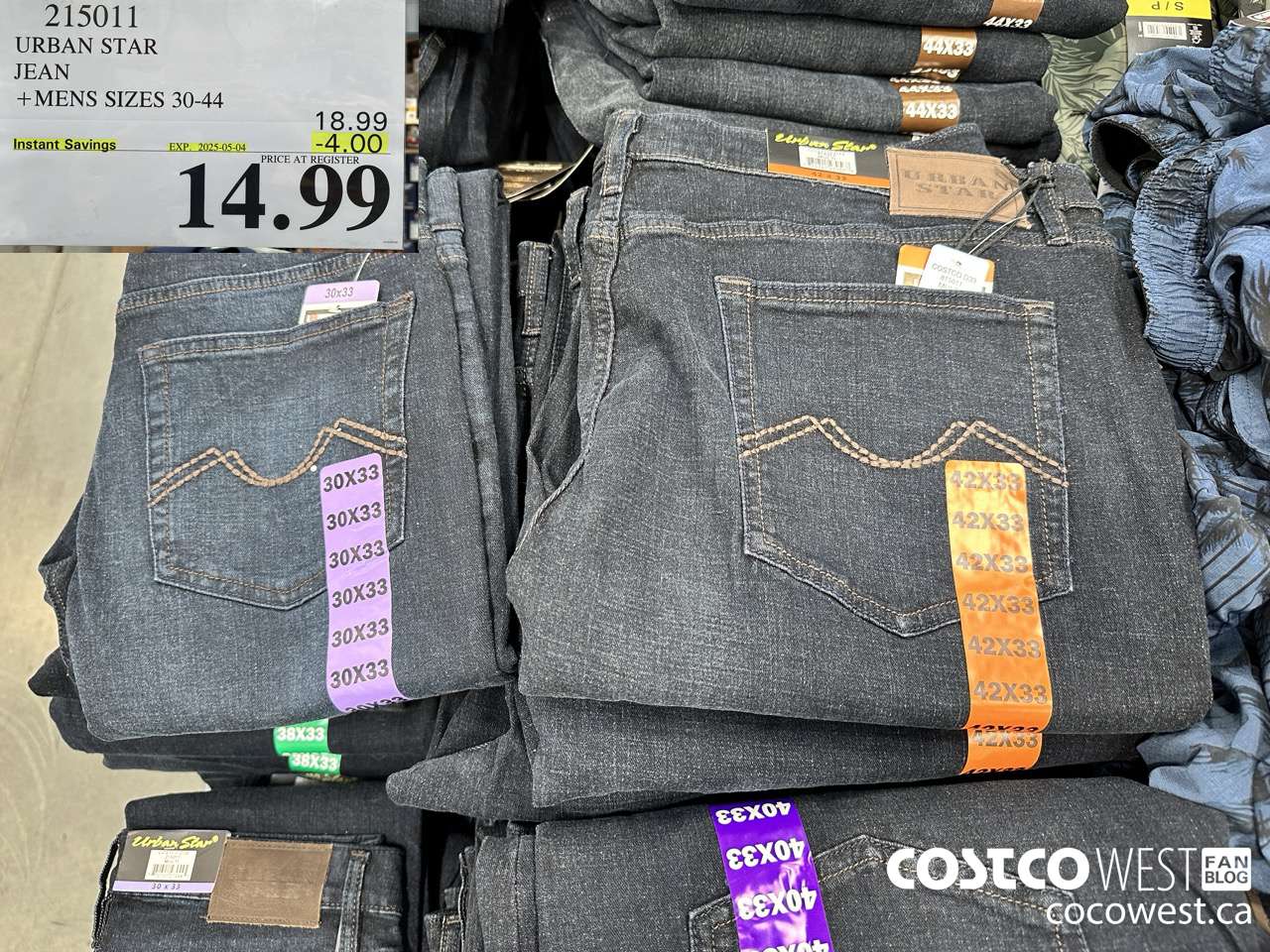215011 URBAN STAR JEAN MENS SIZES 30-42 ($4.00 INSTANT SAVINGS EXPIRES ON 2025-05-04) $14.99