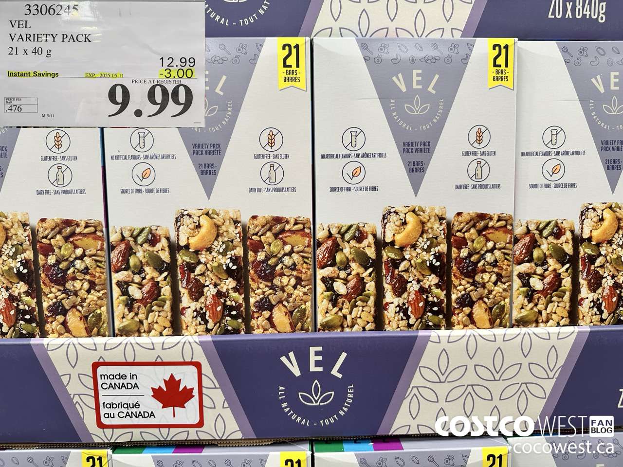 3306245 VEL VARIETY PACK 21 X 40G ($3.00 INSTANT SAVINGS EXPIRES ON 2025-05-11) $9.99