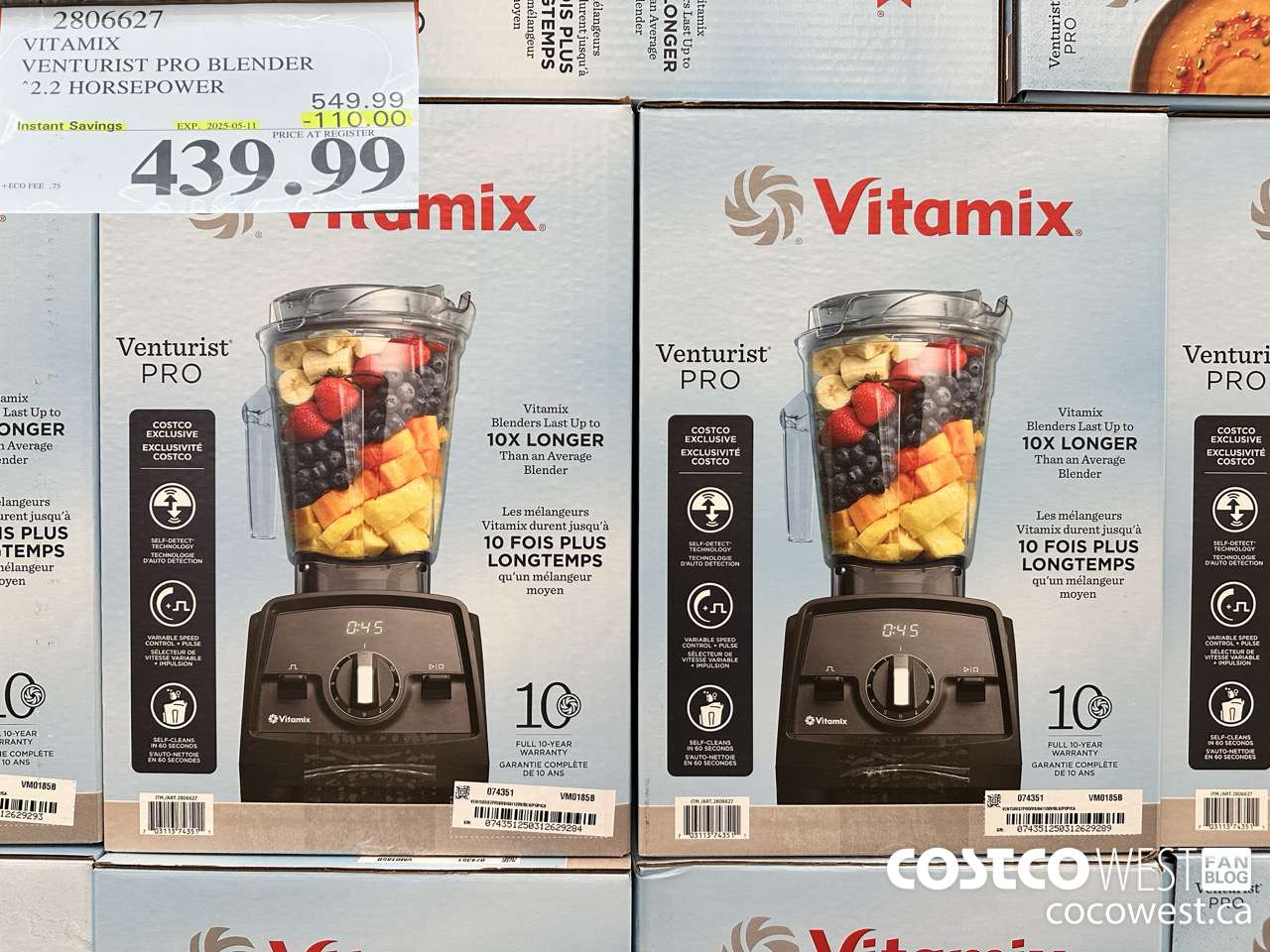 2806627 VITAMIX VENTURIST PRO BLENDER ($110.00 INSTANT SAVINGS EXPIRES ON 2025-05-11) $439.99