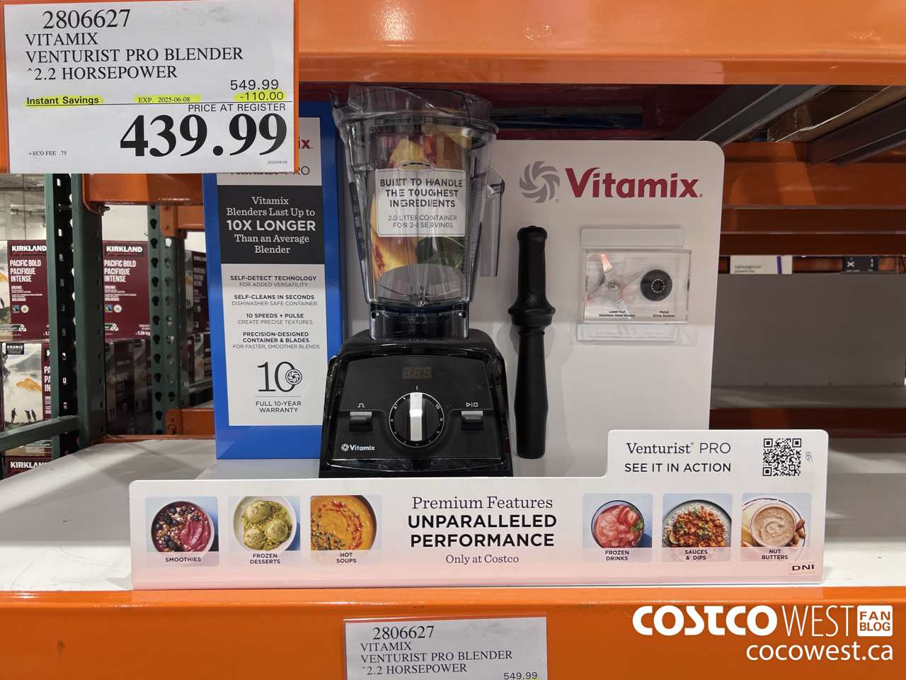 2806627 VITAMIX VENTURIST PRO BLENDER ($110.00 INSTANT SAVINGS EXPIRES ON 2025-06-08) $439.99