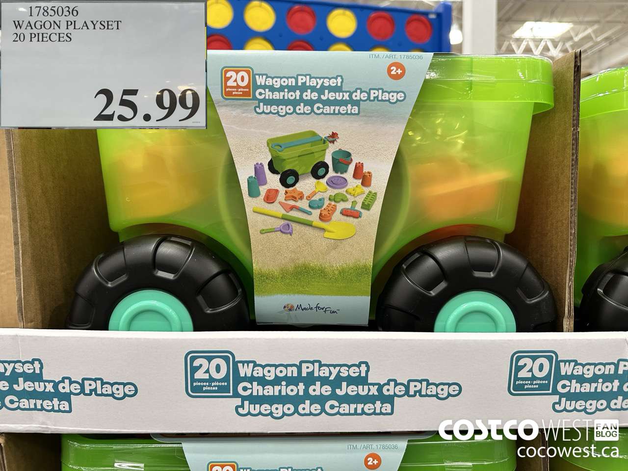 1785036 WAGON PLAYSET 20 PIECES $25.99
