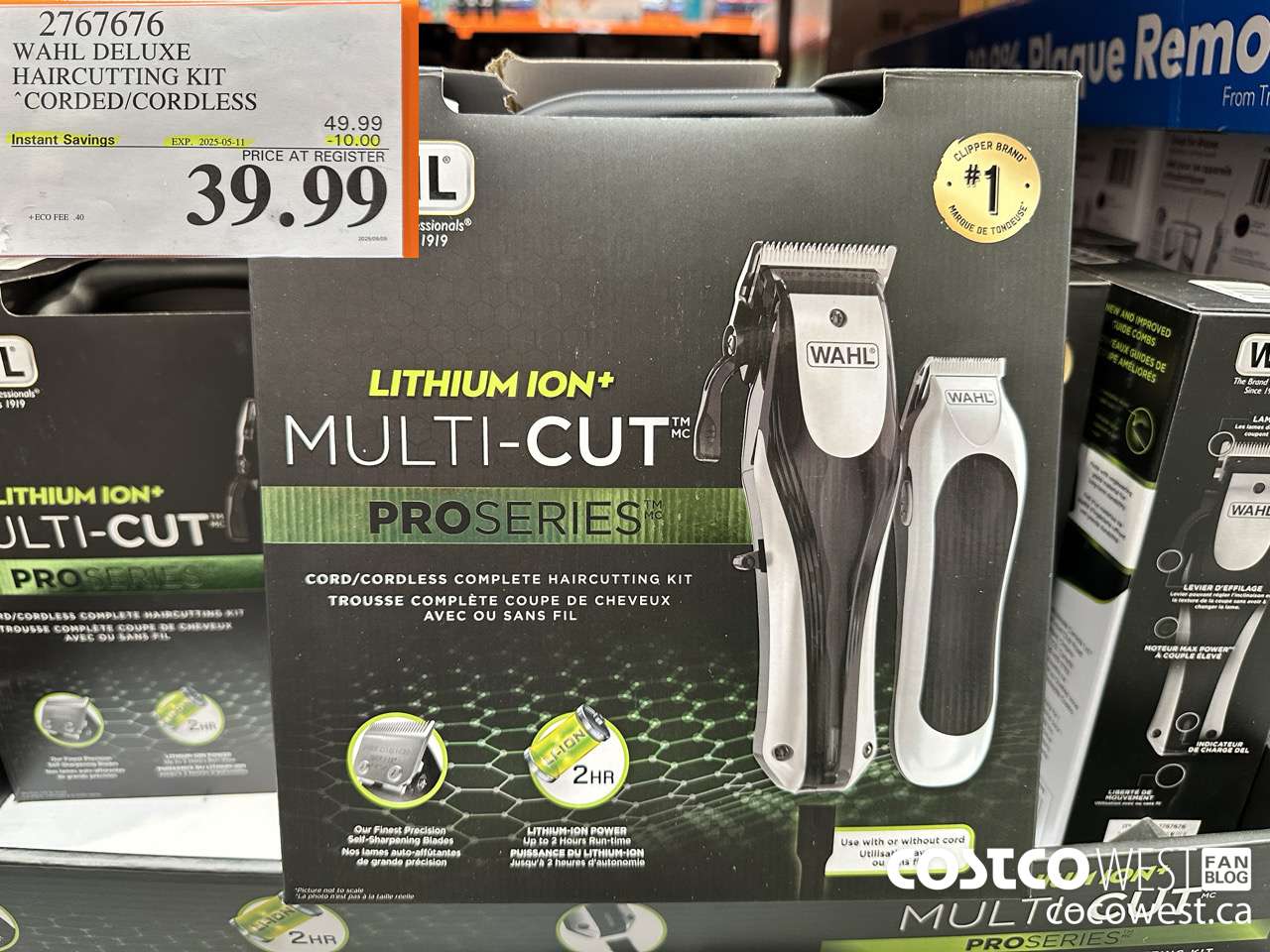 2767676 WAHL DELUXE HAIRCUTTING KIT CORDED/CORDLESS ($10.00 INSTANT SAVINGS EXPIRES ON 2025-05-11) $39.99