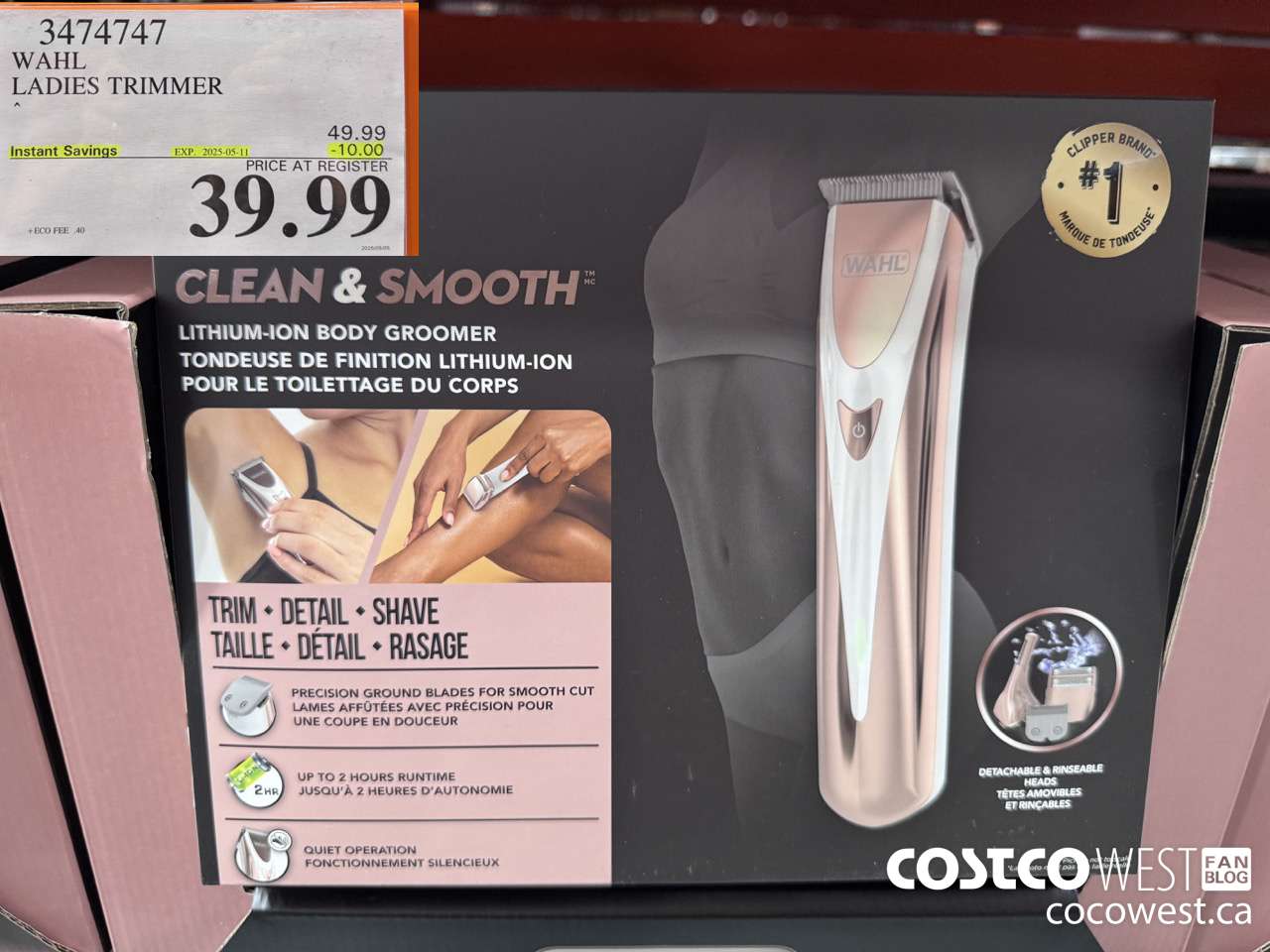 3474747 WAHL LADIES TRIMMER ($10.00 INSTANT SAVINGS EXPIRES ON 2025-05-11) $39.99