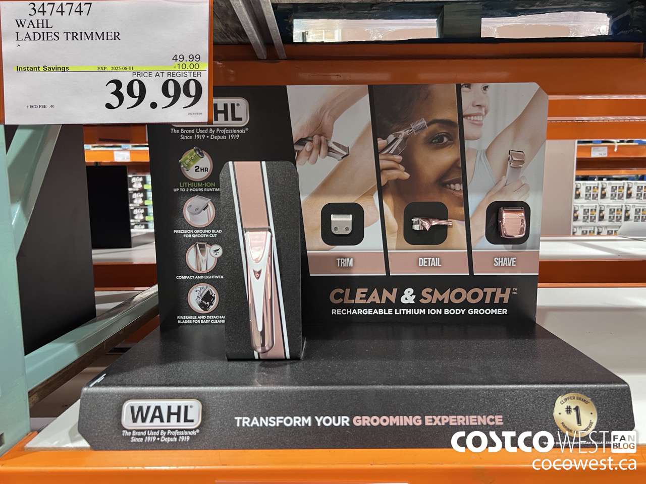 3474747 WAHL LADIES TRIMMER ($10.00 INSTANT SAVINGS EXPIRES ON 2025-06-01) $39.99