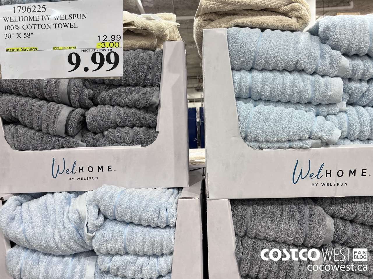 1796225 WELHOME BY WELSPUN 100% COTTON TOWEL 30