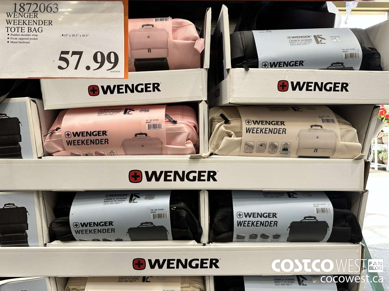 1872063 WENGER WEEKENDER TOTE BAG $57.99