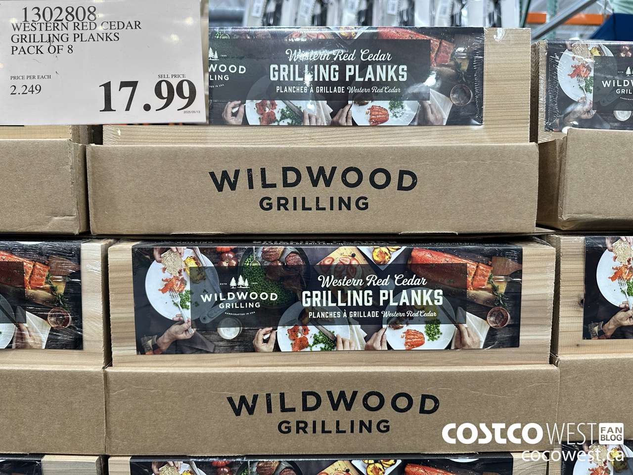 1302808 WESTERN RED CEDAR GRILLING PLANKS PACK OF $17.99