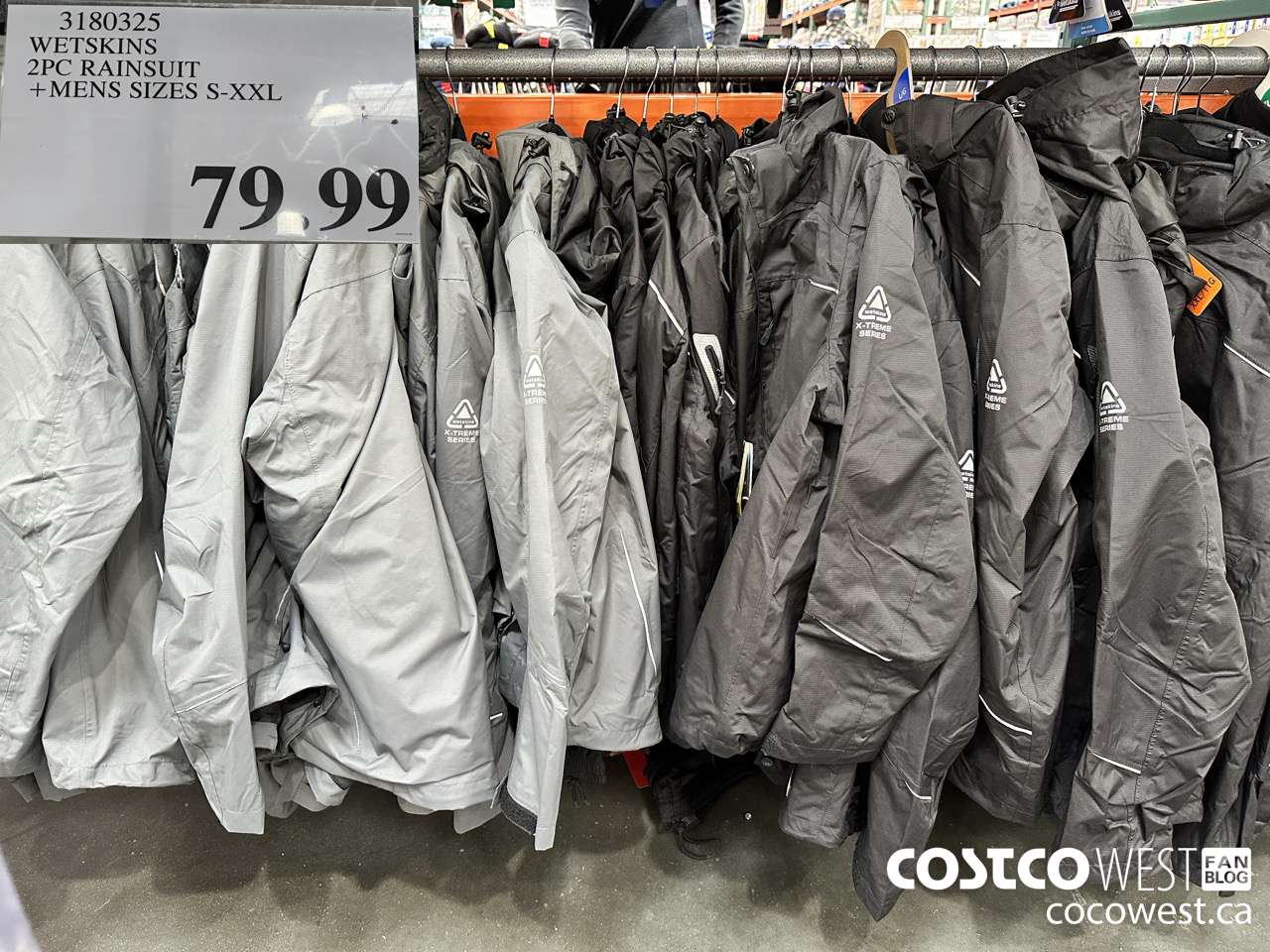 3180325 WETSKINS 2PC RAINSUIT MENS SIZES S-XXL $79.99