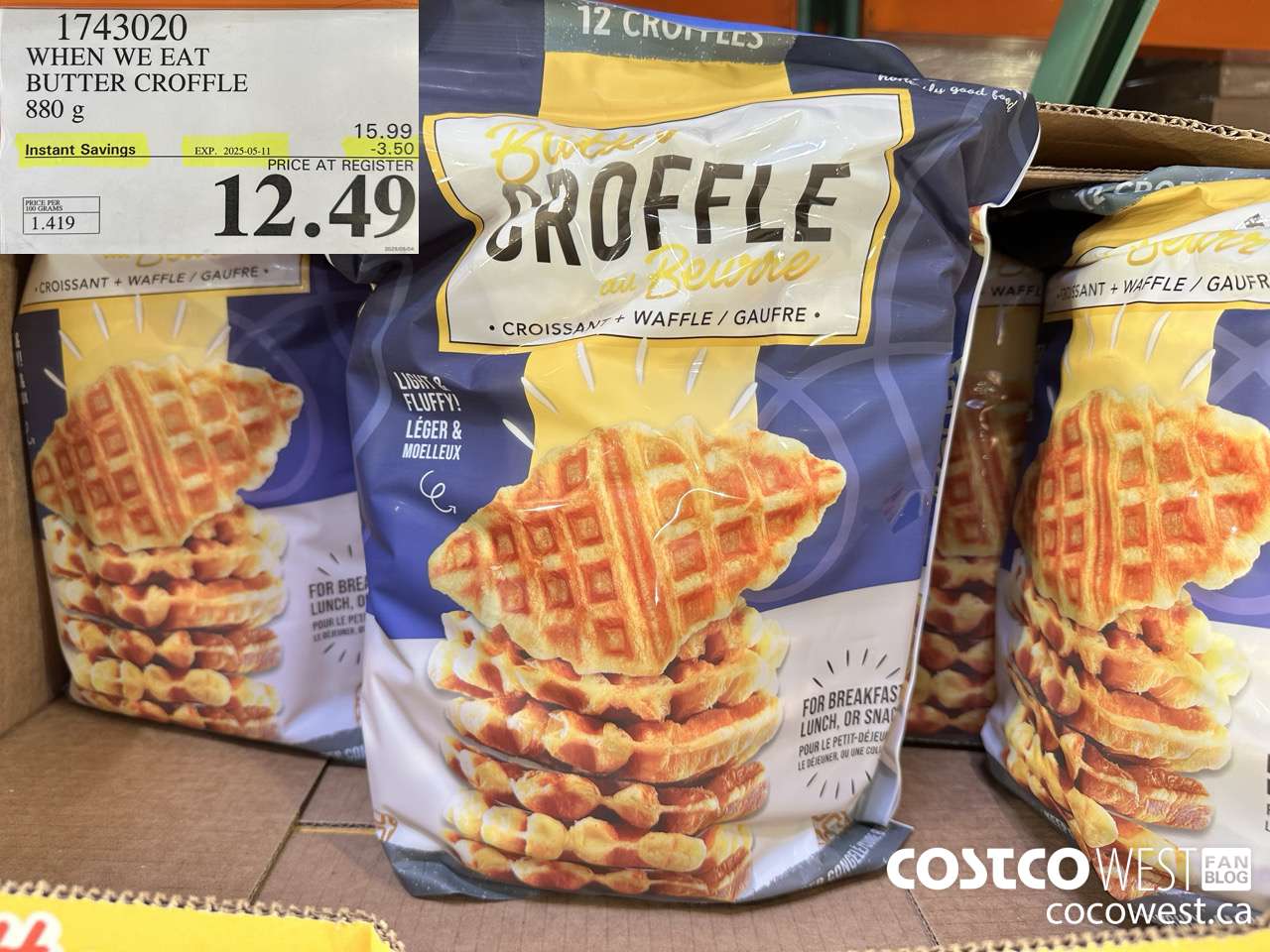 1743020 WHEN WE EAT BUTTER CROFFLE 880 g ($3.50 INSTANT SAVINGS EXPIRES ON 2025-05-11) $12.49