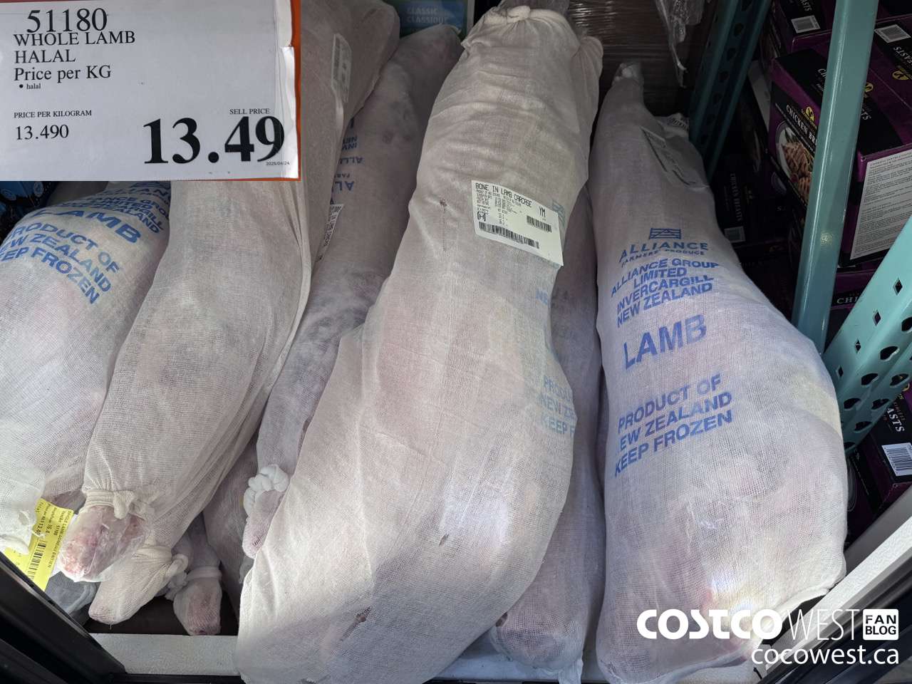 51180 WHOLE LAMB HALAL PRICE PER KG $13.49