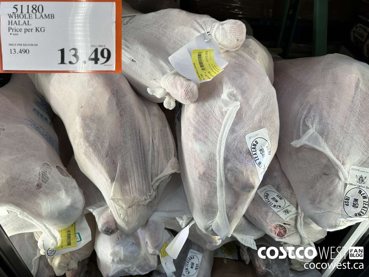 51180 WHOLE LAMB HALAL PRICE PER KG $13.49