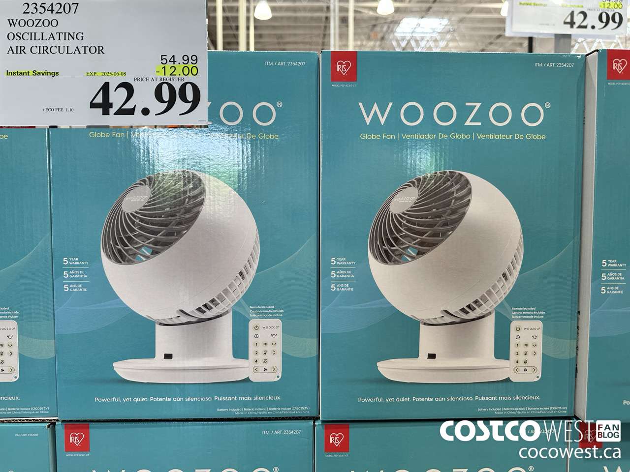 2354207 WOOZOO OSCILLATING AIR CIRCULATOR ($12.00 INSTANT SAVINGS EXPIRES ON 2025-06-08) $42.99