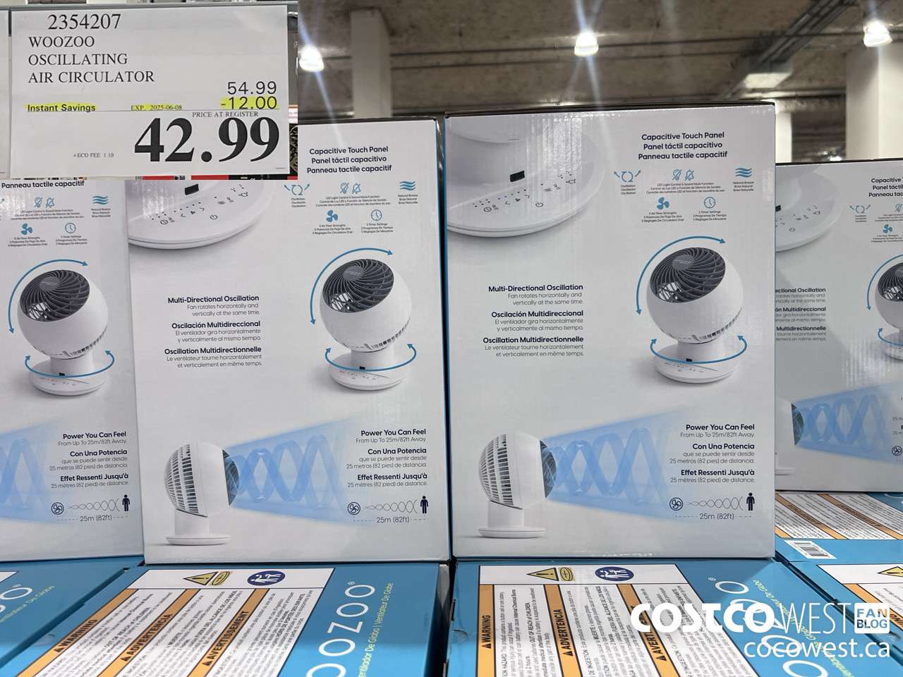 2354207 WOOZOO OSCILLATING AIR CIRCULATOR ($12.00 INSTANT SAVINGS EXPIRES ON 2025-06-08) $42.99