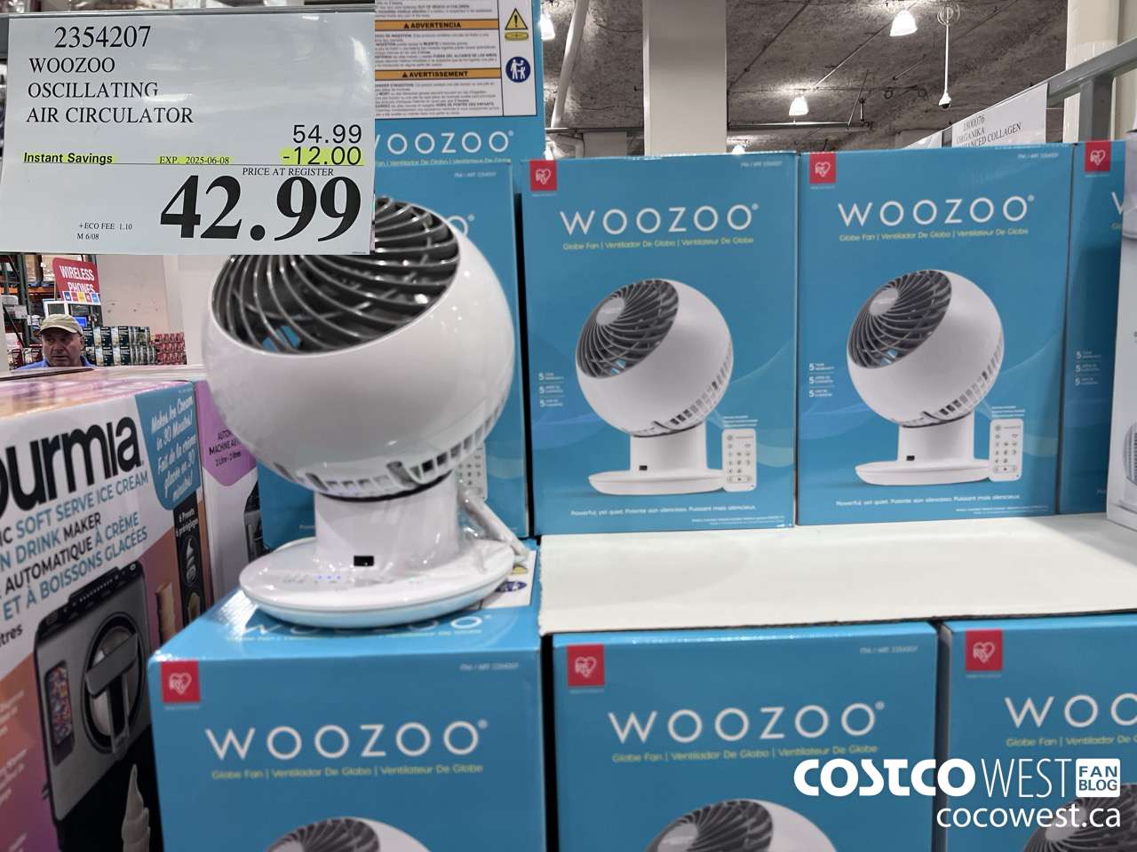2354207 WOOZOO OSCILLATING AIR CIRCULATOR ($12.00 INSTANT SAVINGS EXPIRES ON 2025-06-08) $42.99