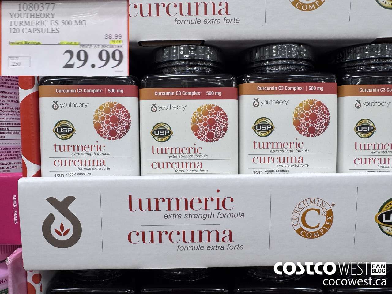 1080377 YOUTHEORY TURMERIC ES 120 VEGGIE CAPSULES ($9.00 INSTANT SAVINGS EXPIRES ON 2025-05-11) $29.99