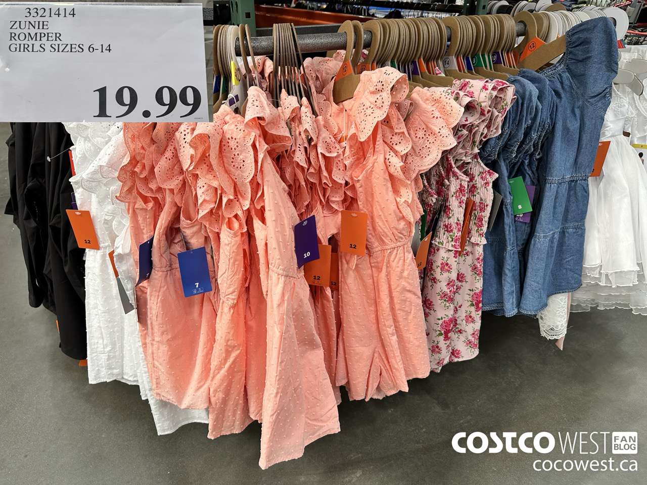 3321414 ZUNIE ROMPER GIRLS SIZES 6-14 $19.99