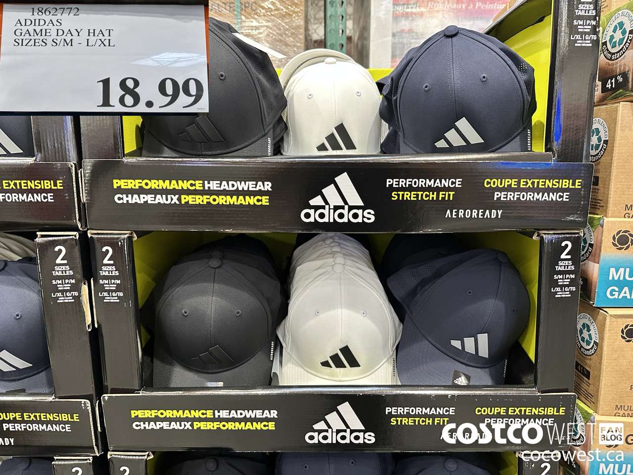 1862772 ADIDAS GAME DAY HAT SIZES S/M-L/XL $18.99