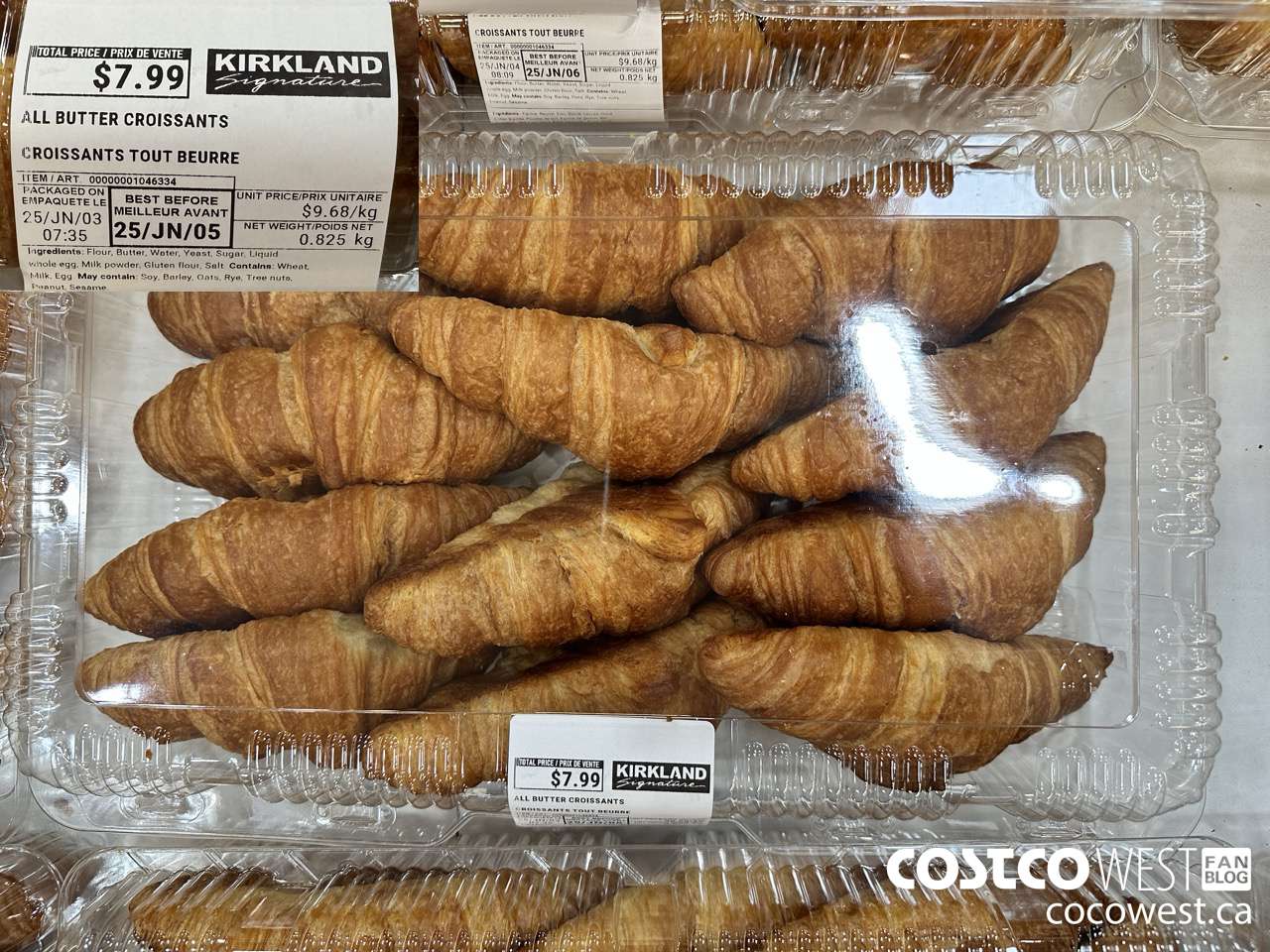 1046334 ALL BUTTER CROISSANTS $7.99