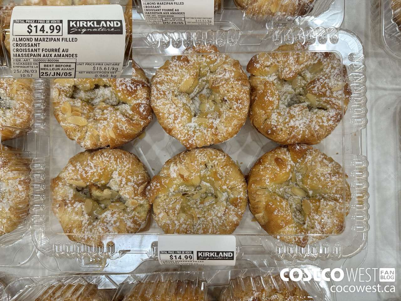 1800066 ALMOND MARZIPAN FILLED CROISSANT 960 g $14.99