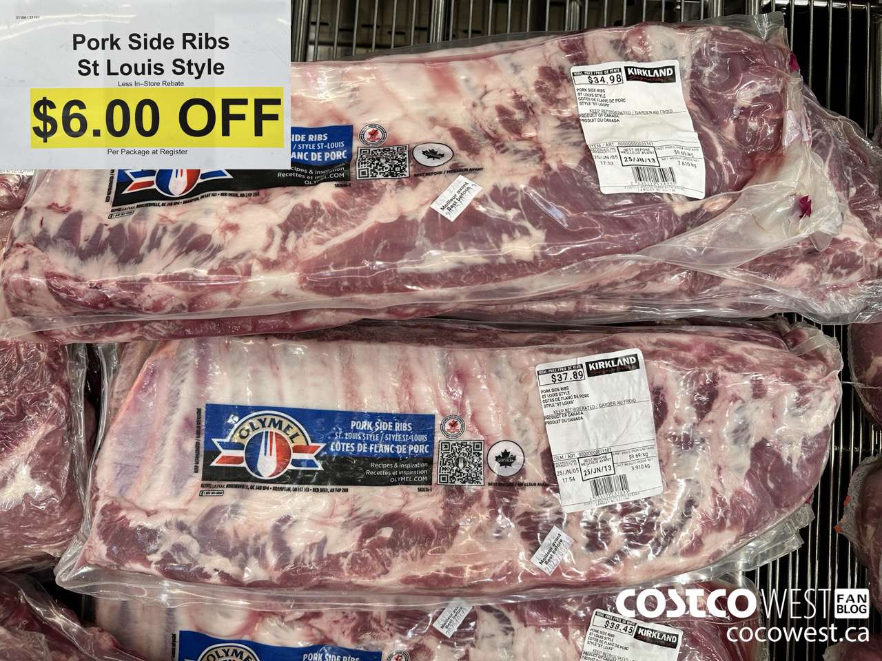 31100 (ALSO 31101) PORK SIDE RIBS ST LOUIS STYLE ($6.00 INSTANT SAVINGS)