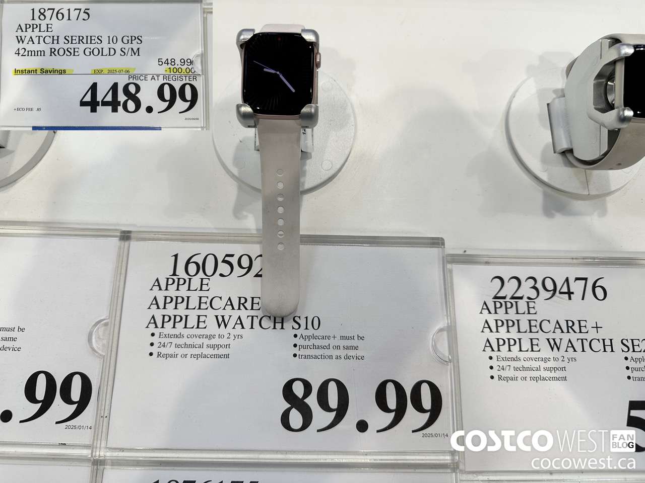 1876175 APPLE WATCH SERIES 10 GPS 42MM ROSE GOLD S/M ($100.00 INSTANT SAVINGS EXPIRES ON 2025-07-06) $448.99