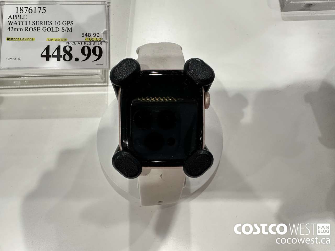 1876175 APPLE WATCH SERIES 10 GPS 42MM ROSE GOLD S/M ($100.00 INSTANT SAVINGS EXPIRES ON 2025-07-06) $448.99