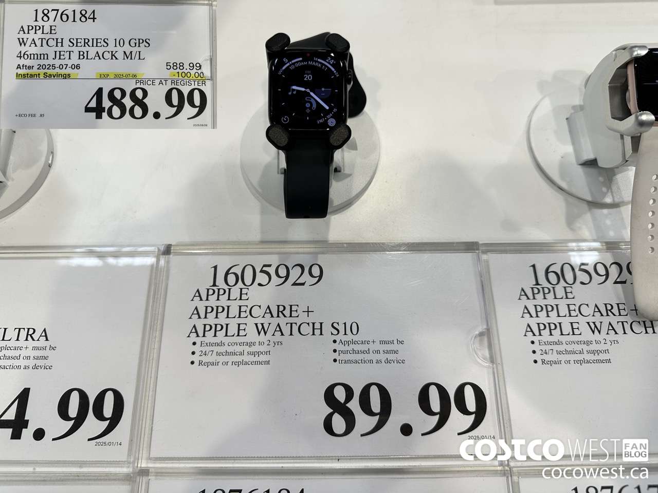 1876184 APPLE WATCH SERIES 10 GPS 46MM JET BLACK M/L ($100.00 INSTANT SAVINGS EXPIRES ON 2025-07-06) $488.99