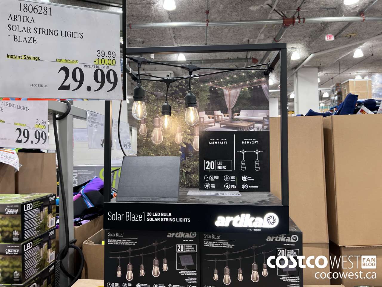 1806281 ARTIKA SOLAR STRING LIGHTS BLAZE ($10.00 INSTANT SAVINGS EXPIRES ON 2025-06-30) $29.99