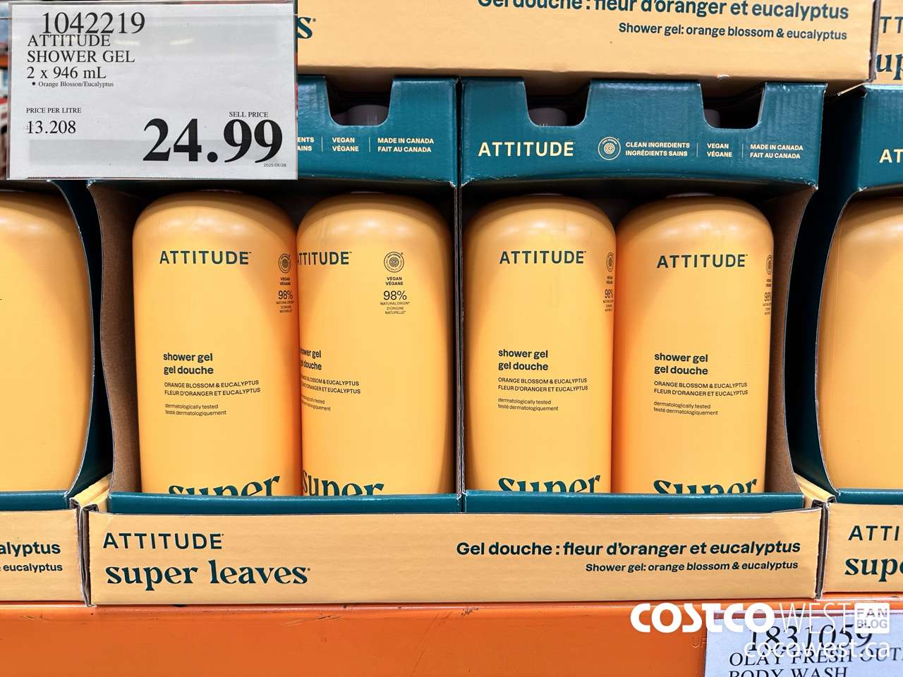 1042219 ATTITUDE SHOWER GEL 2 X 946ML $24.99