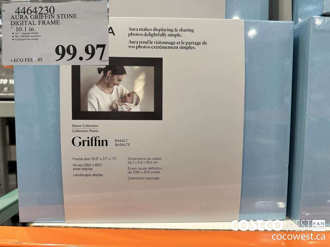 4464230 AURA GRIFFIN STONE DIGITAL FRAME 10.1IN $99.97