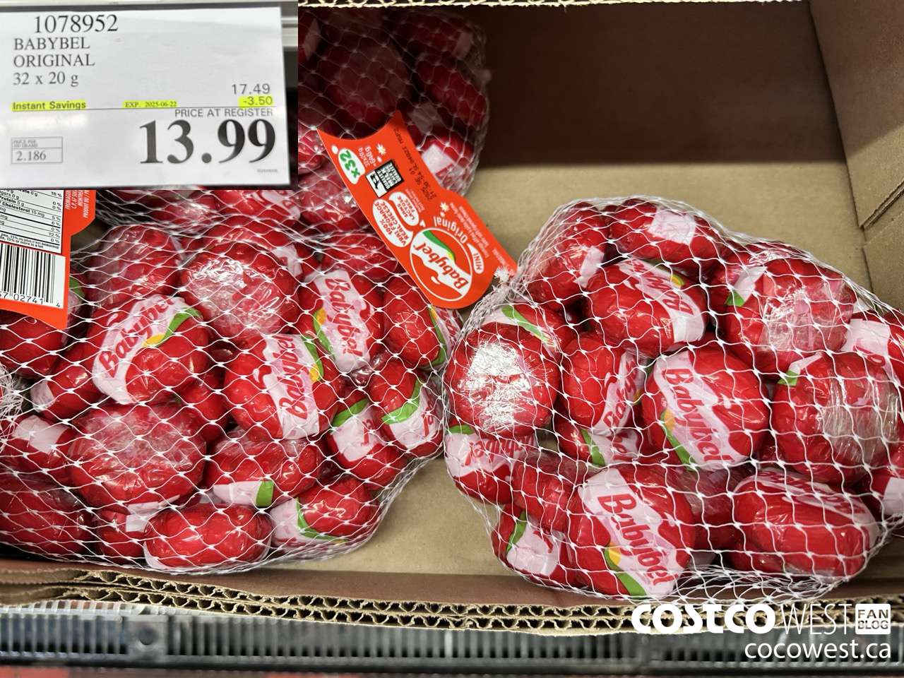 1078952 BABYBEL ORIGINAL 32 X 20G ($3.50 INSTANT SAVINGS EXPIRES ON 2025-06-22) $13.99