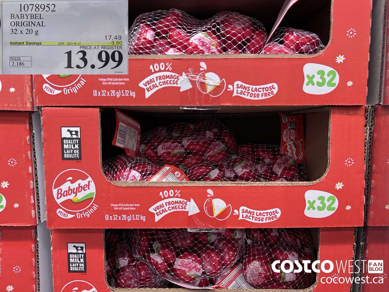 1078952 BABYBEL ORIGINAL 32 X 20G ($3.50 INSTANT SAVINGS EXPIRES ON 2025-06-22) $13.99